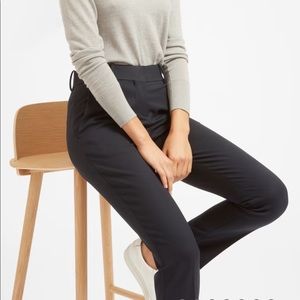 Everlane slim wool pant dark navy
